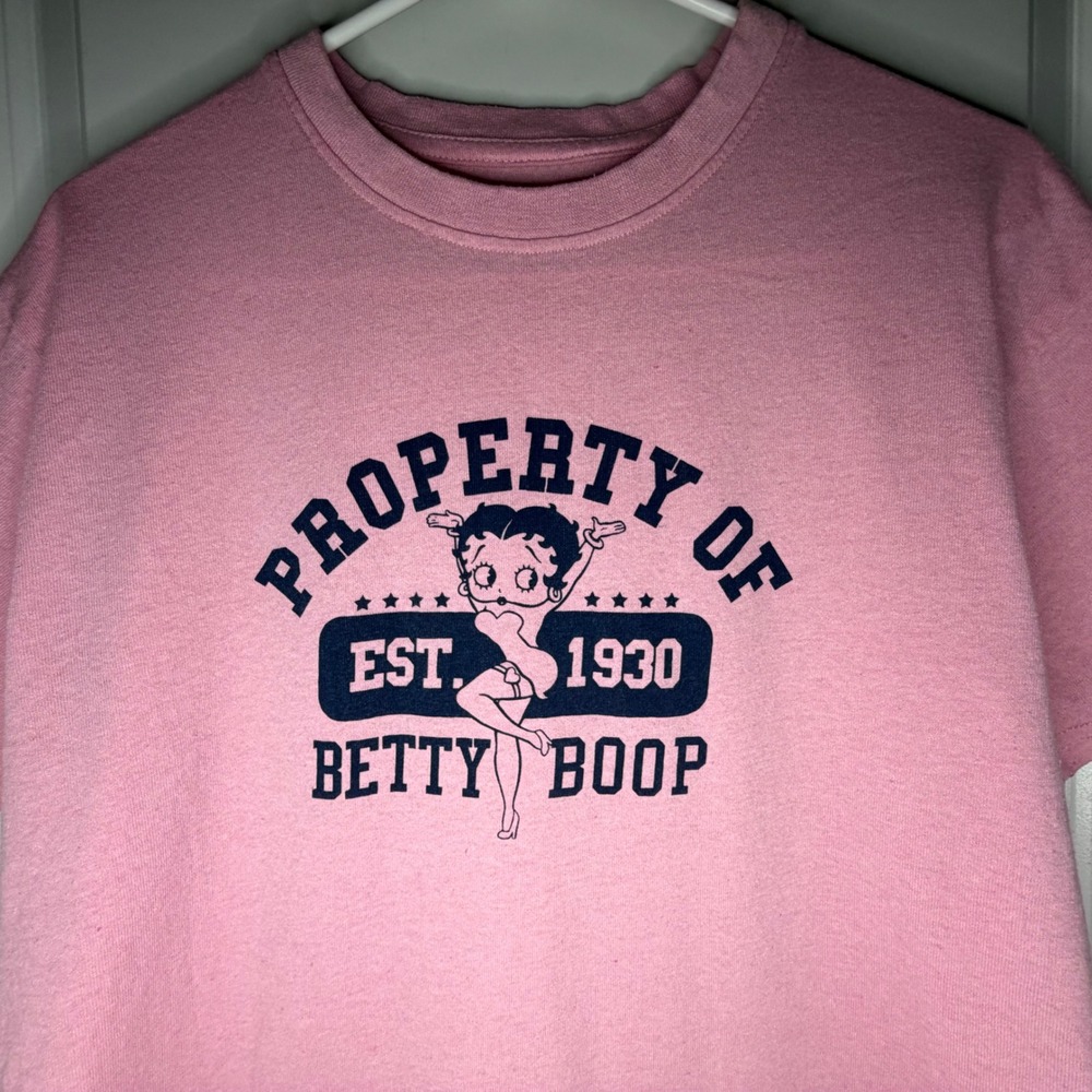 Betty Boop Graphic Pink T-Shirt Sz Mens‎ Large
